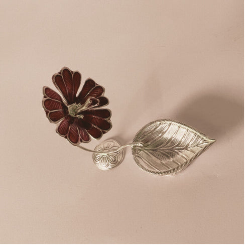Pure Silver Mohini Deepam Red 11.83g